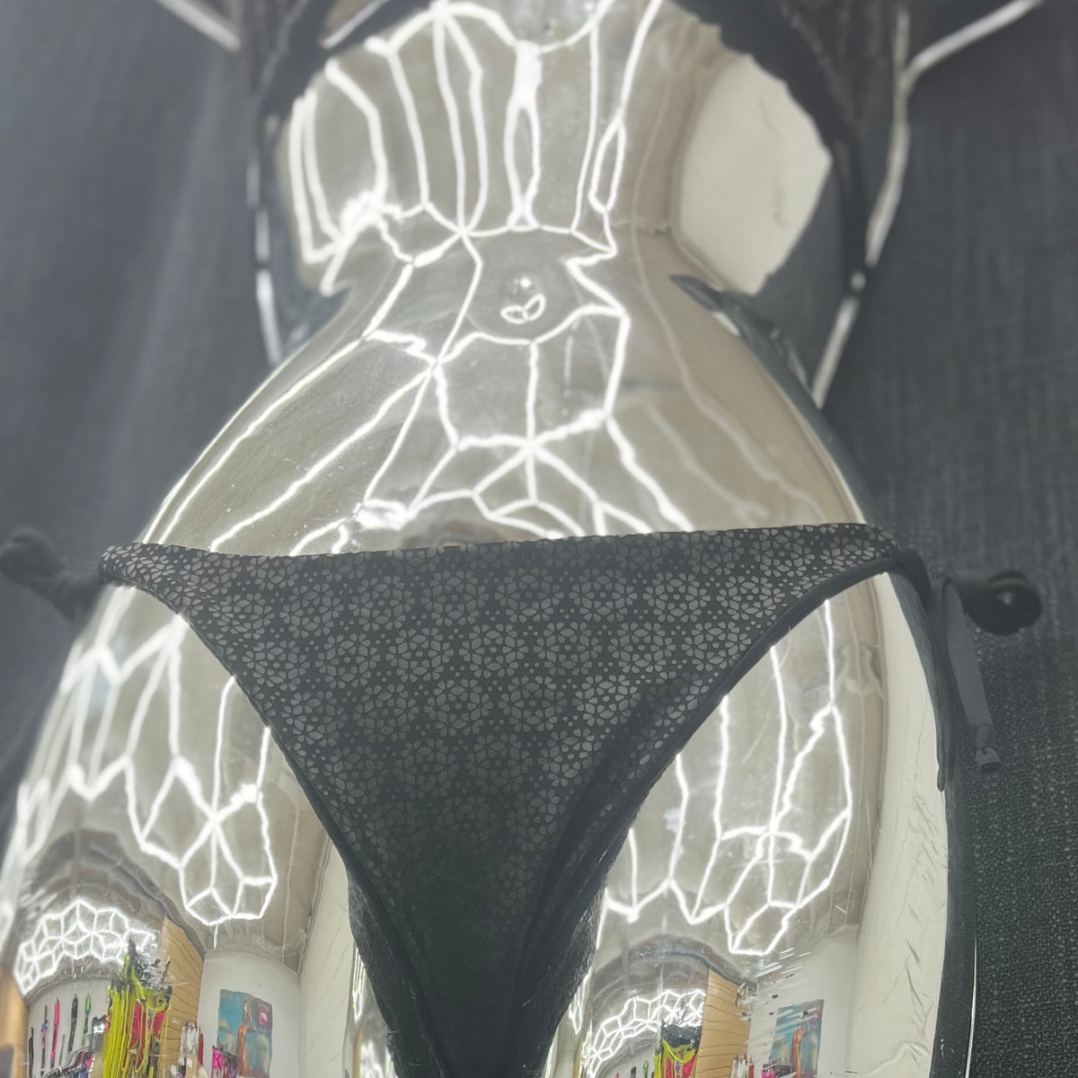 Demon Bikini – An Online Bikini Store in USA - Black Daisy // Tie Side Bottom - Bikini Bottom - 3