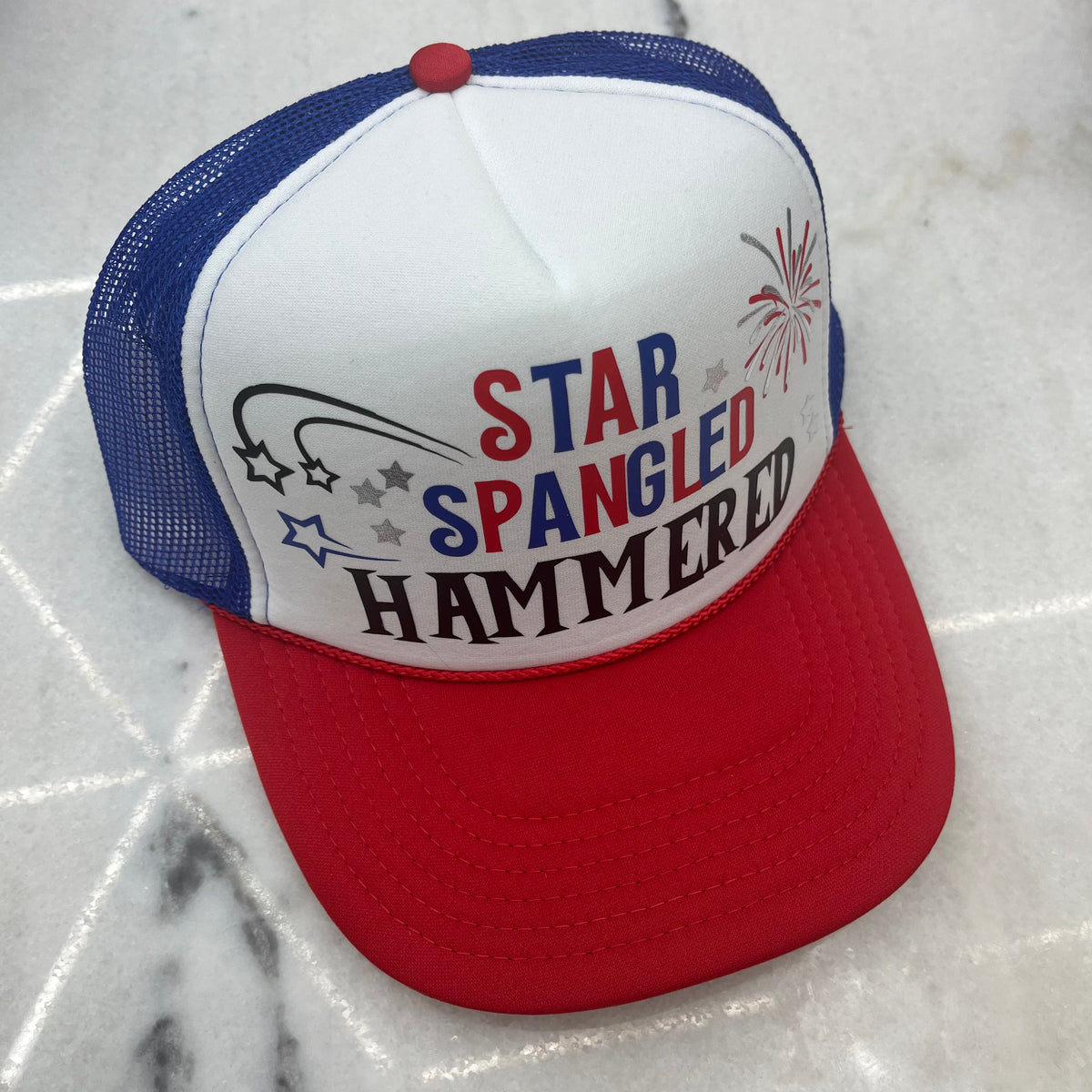 Demon Bikini – An Online Bikini Store in USA - Star Spangled Hammered // Trucker Hat - Trucker Hat - 1
