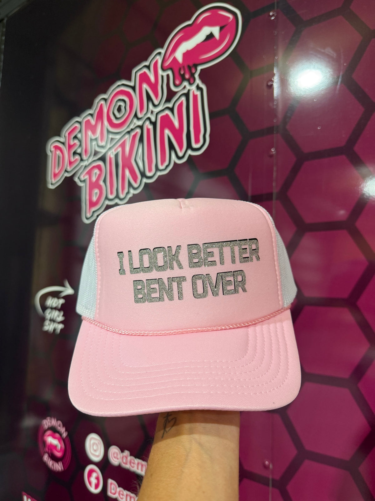 I Look Better Bent Over Trucker Hat