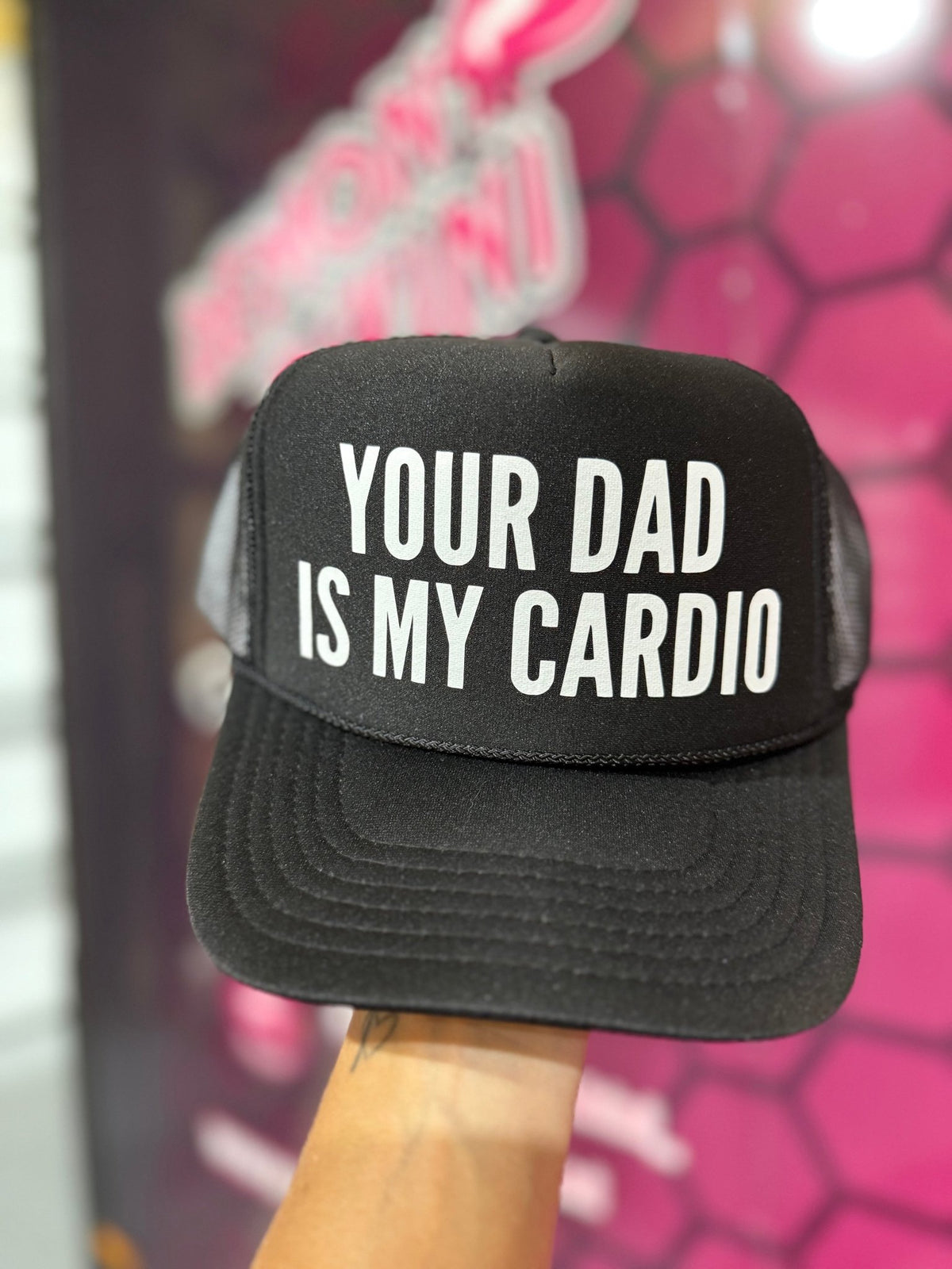 Demon Bikini - Your Dad Is My Cardio Trucker Hat - Trucker Hat - 1
