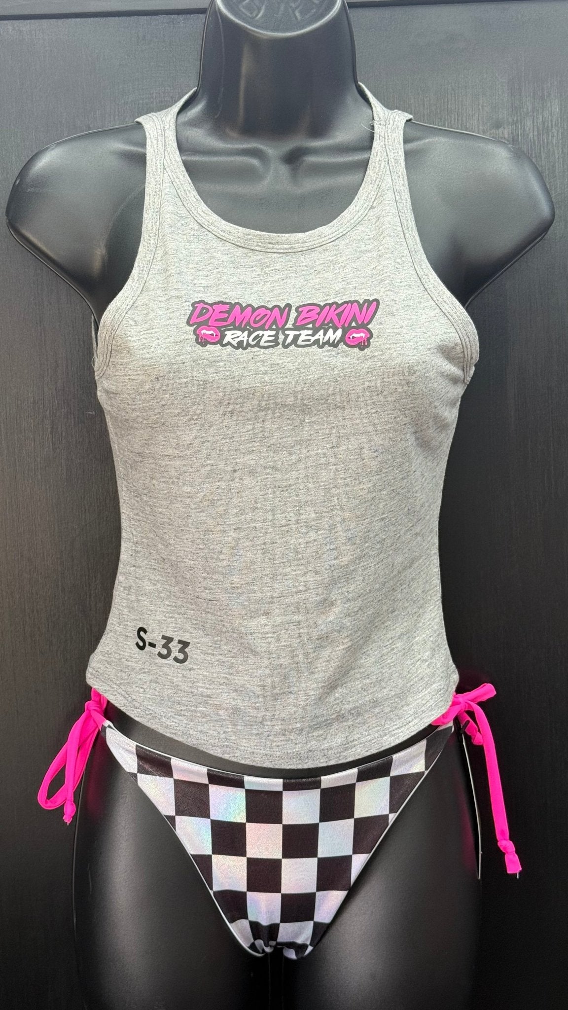 Demon Bikini - Race Team Grey Tank Top - 3