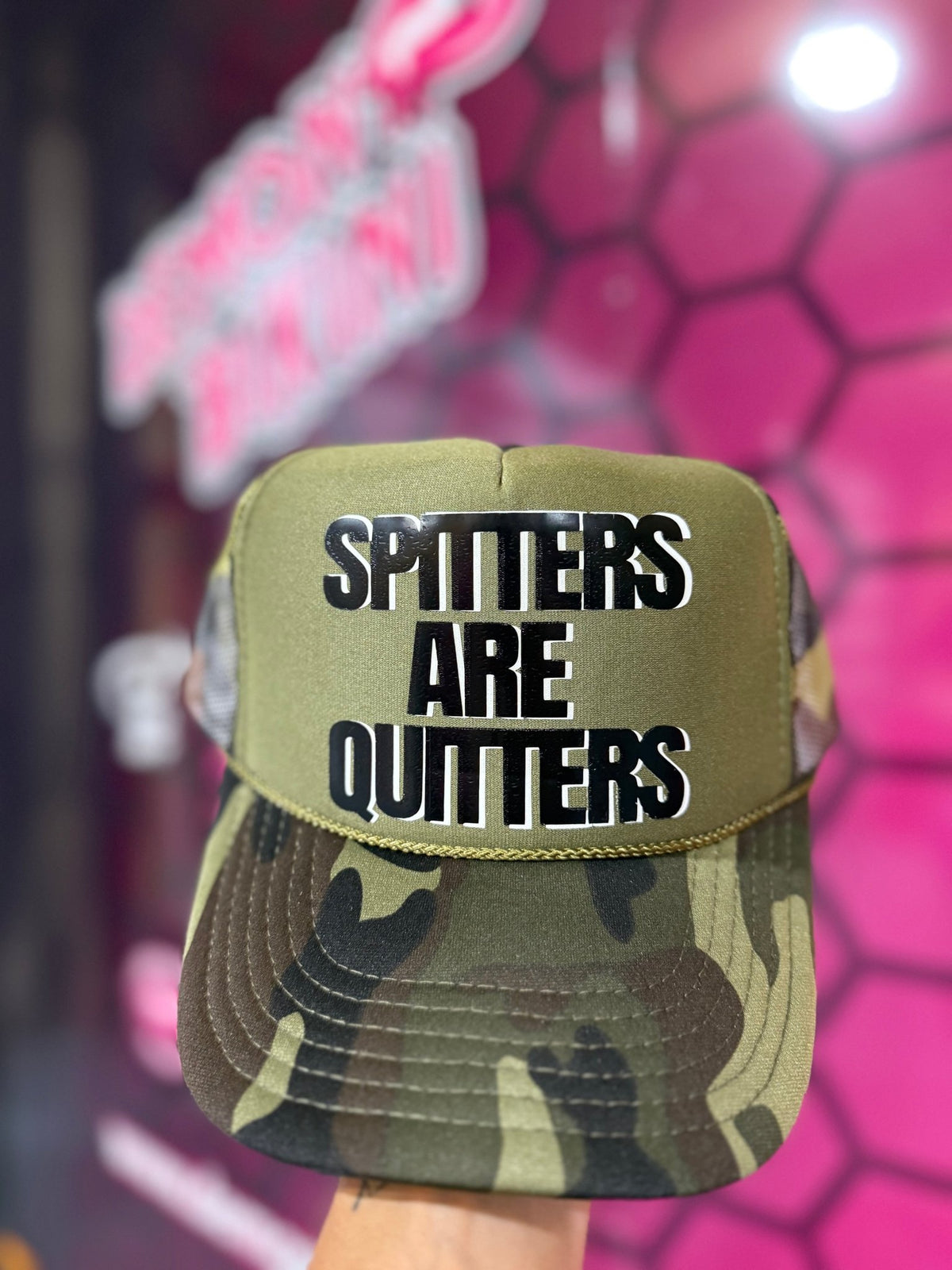 Demon Bikini - Spitters Are Quitters Trucker Hat - 1