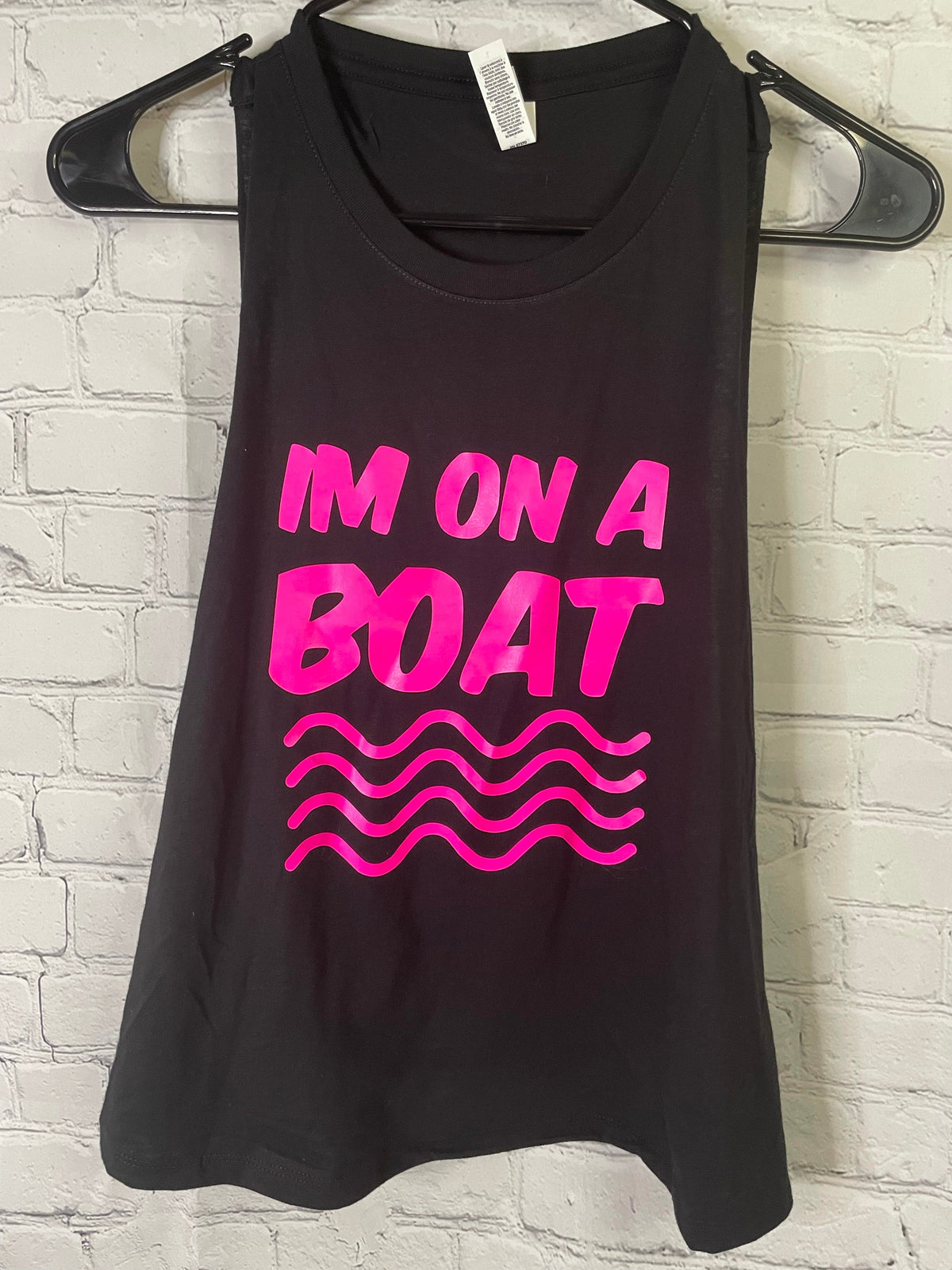 I'm on a Boat // Tank - Pink & Black - Demon Bikini – An Online Bikini Store in USA