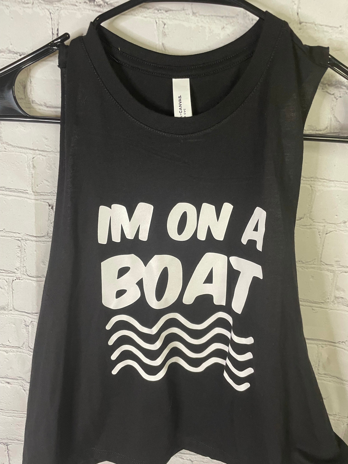 I'm on a Boat // Tank - Silver & Black - Demon Bikini – An Online Bikini Store in USA