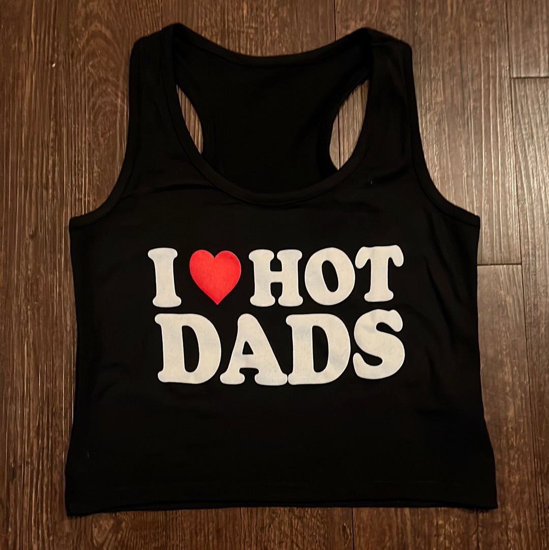 I ❤️ Hot Dads // Crop Tank - Demon Bikini – An Online Bikini Store in USA