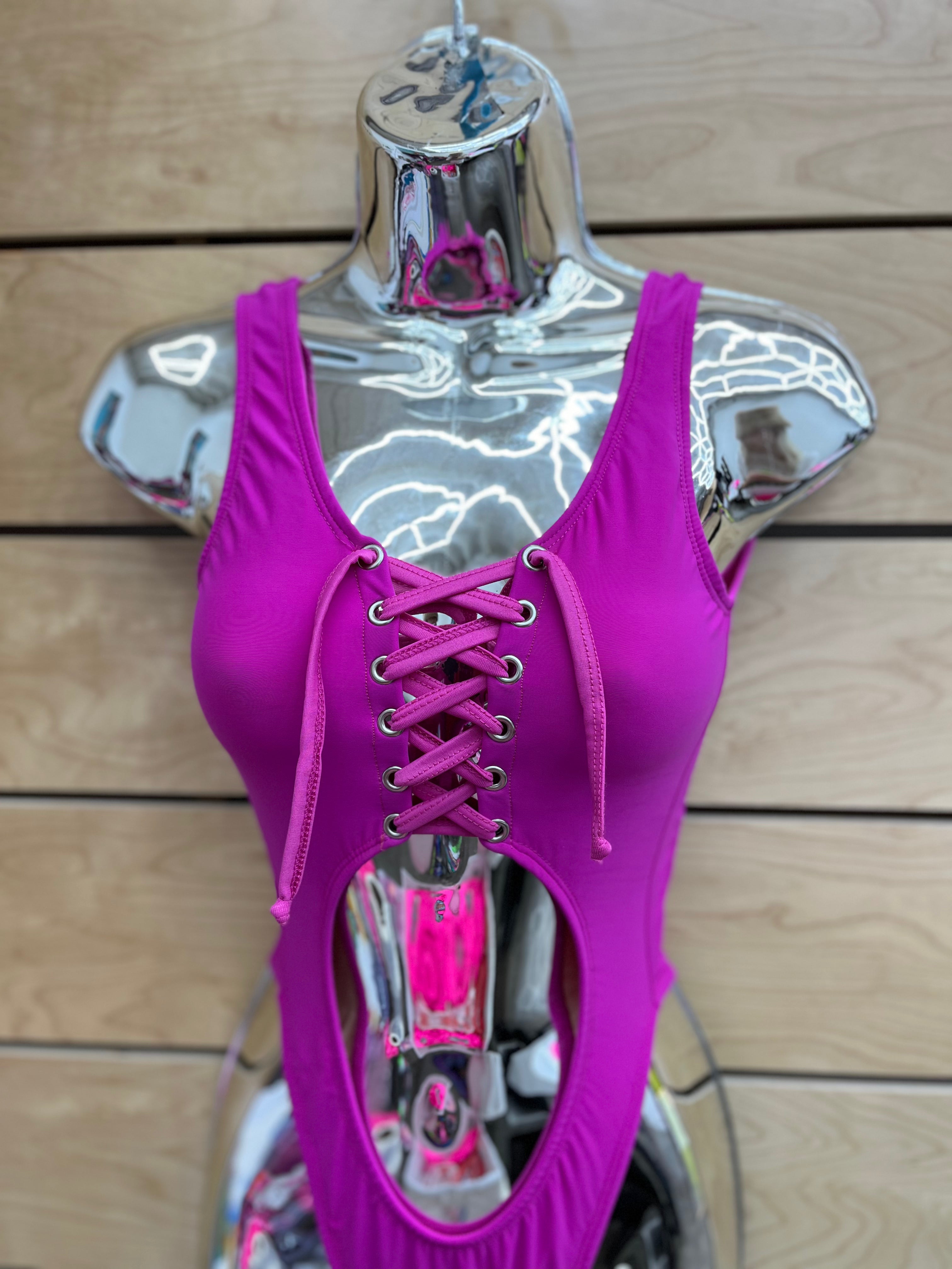 Magenta Mamí // One Piece Demon Bikini An Online Bikini Store in USA