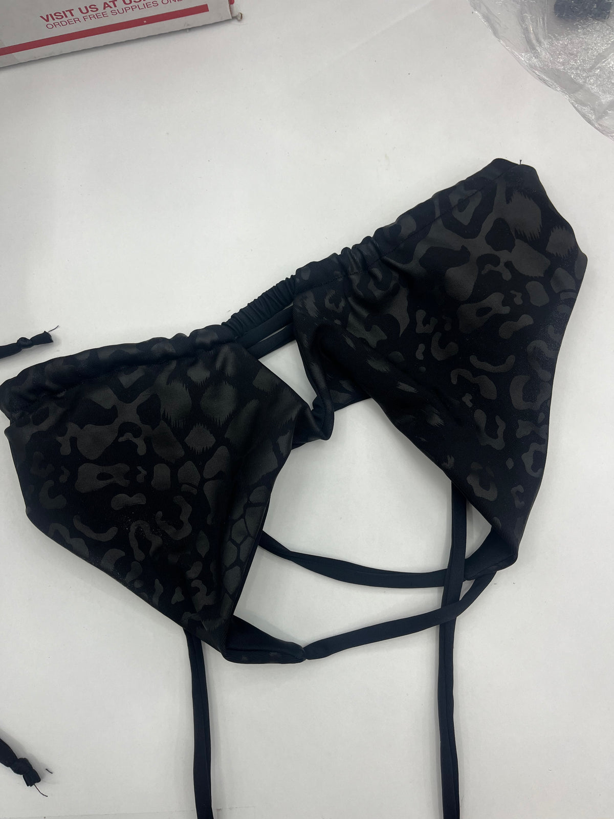 Black Leopard // Peekaboo Top