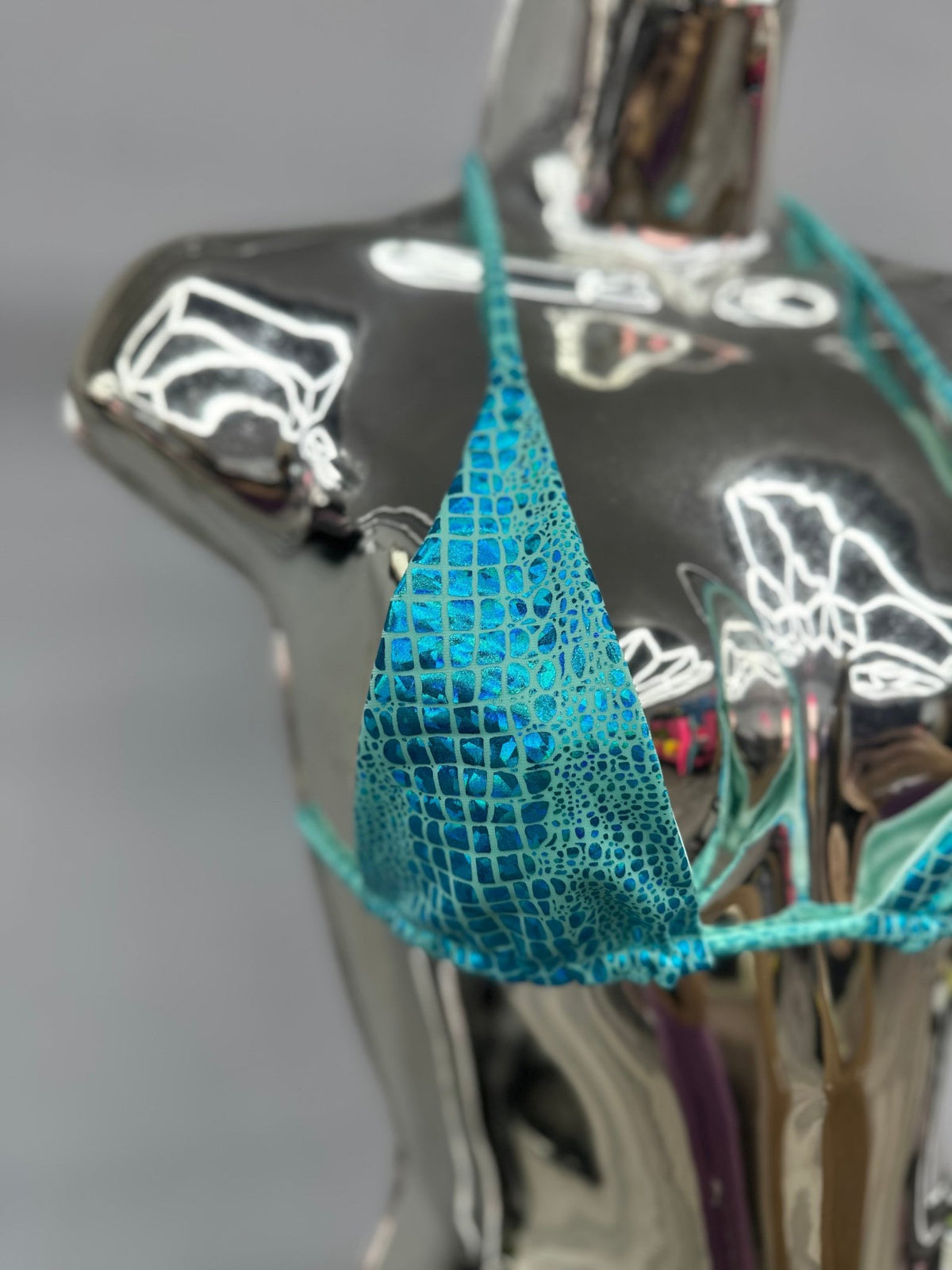 Demon Bikini - Aqua Poison // Triangle Top - 4