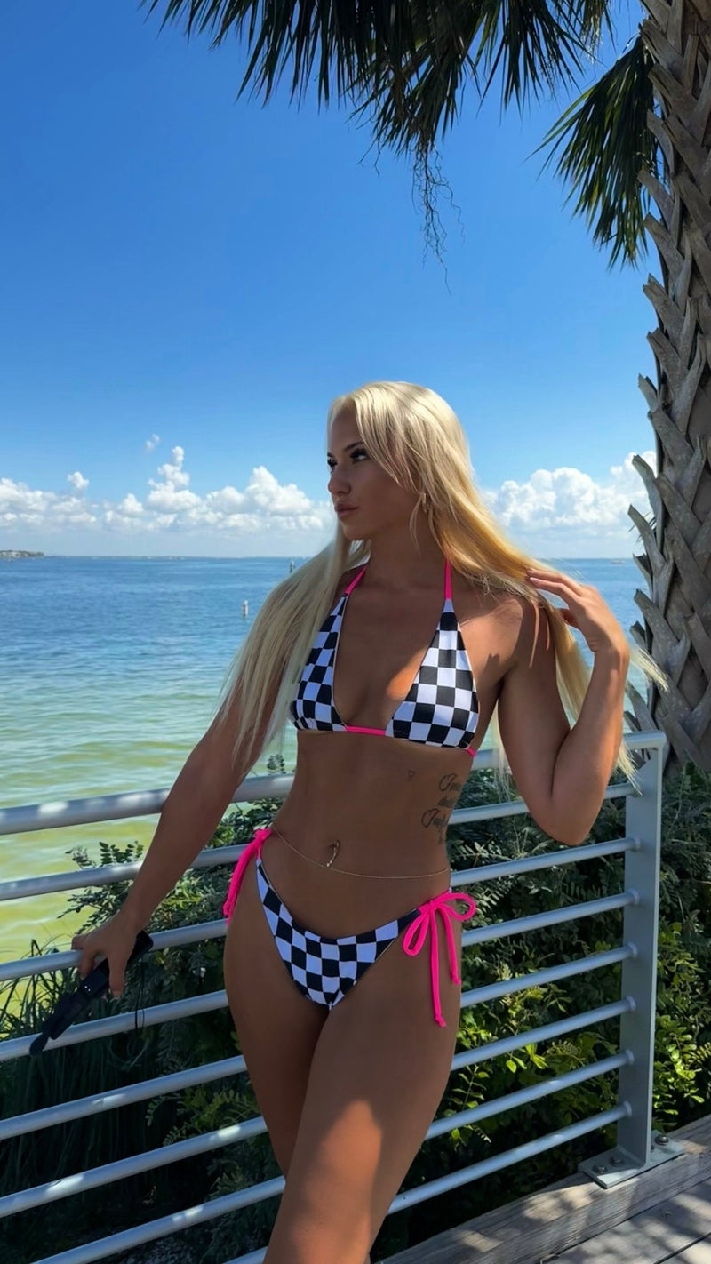 Demon Bikini - Barbie 🏁 Racer Tie Side Bottom - 2