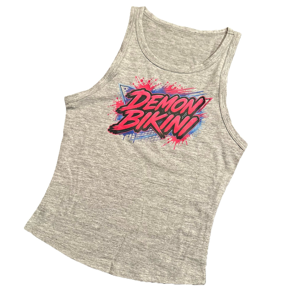 Demon Bikini - Demon Bikini Grey Tank Top - 1
