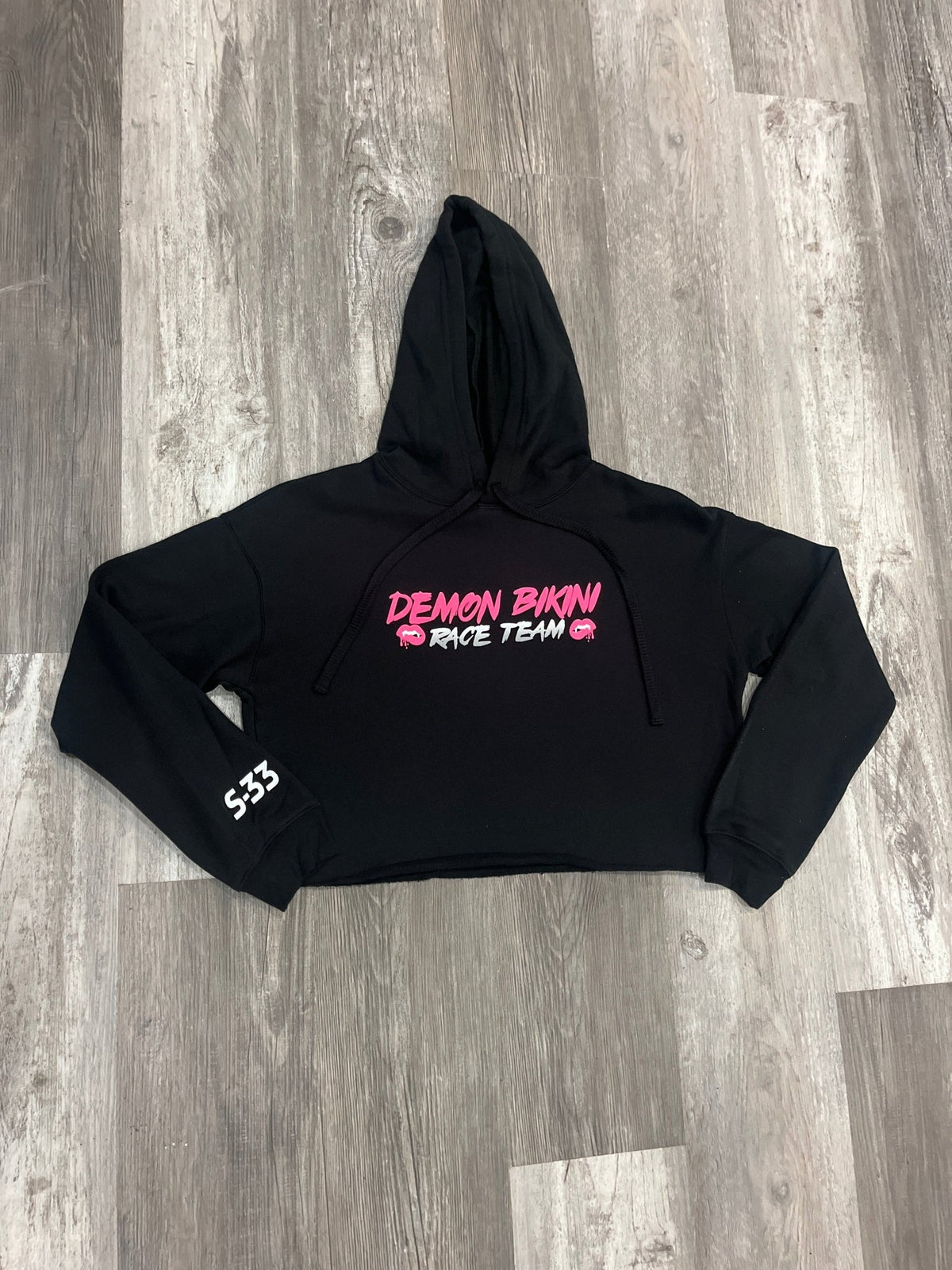 Demon Bikini - Demon Bikini Race Team Crop Hoodie - 1