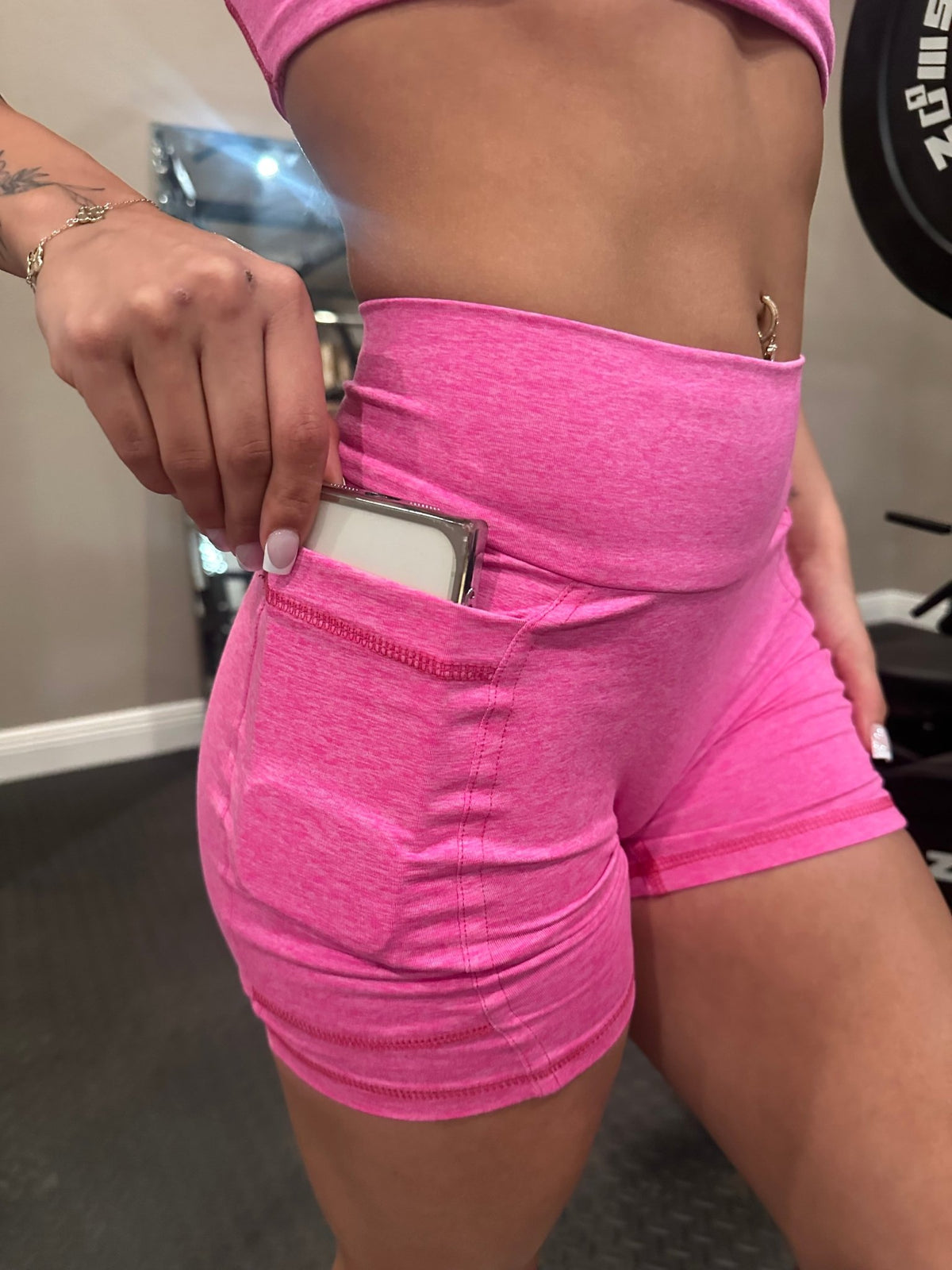 Demon Bikini - Demon Bikini Sport Pink Bike Shorts - 1