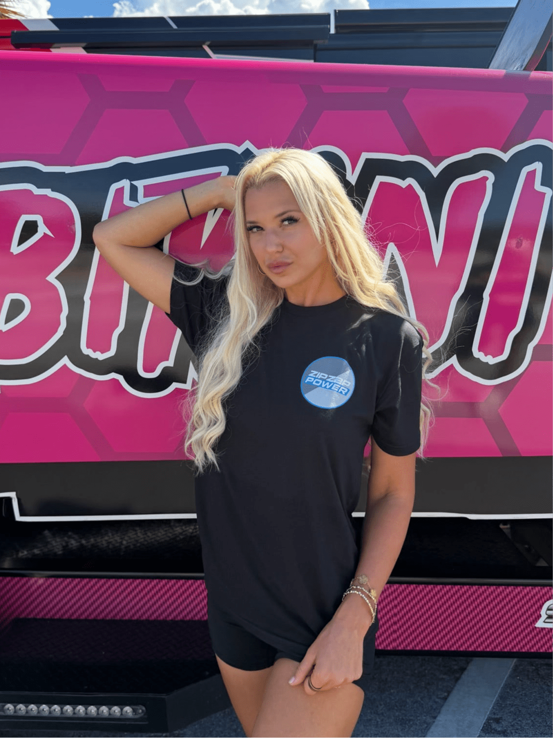 Demon Bikini - Hang Time Zip Zap Blue T-Shirt - 1