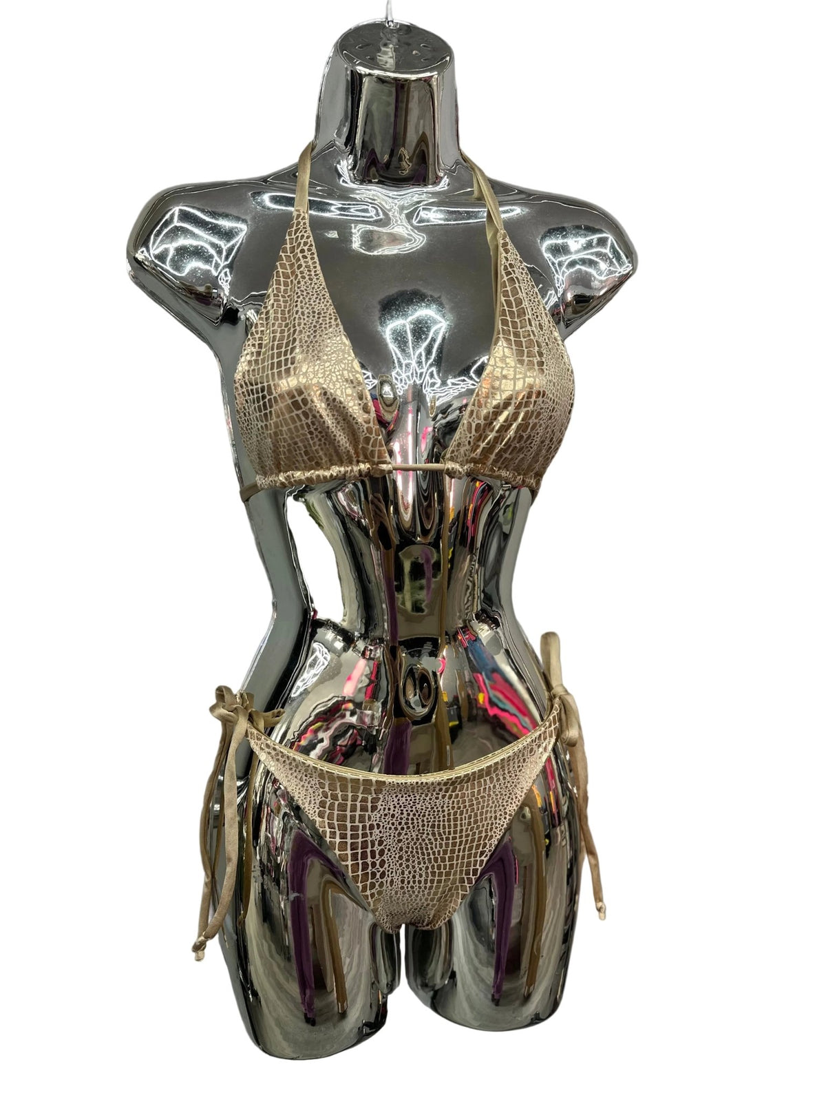 Demon Bikini - Liquid Gold // Tie Side Bottom - 1