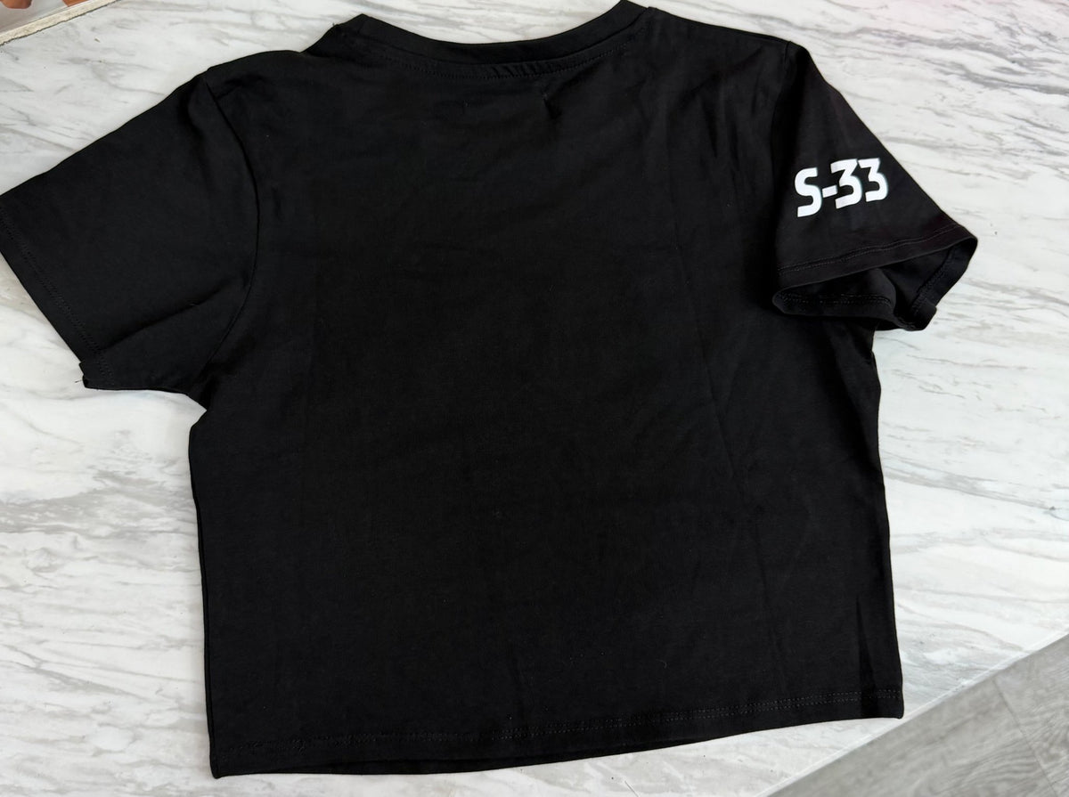 Demon Bikini - New Black Race Team Cropped Short Sleeve - 2