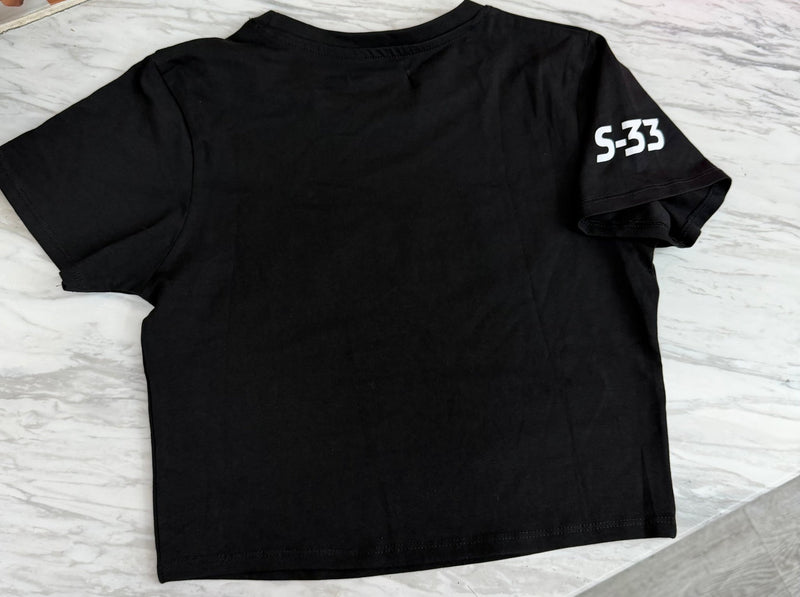 Demon Bikini - New Black Race Team Cropped Short Sleeve - 2
