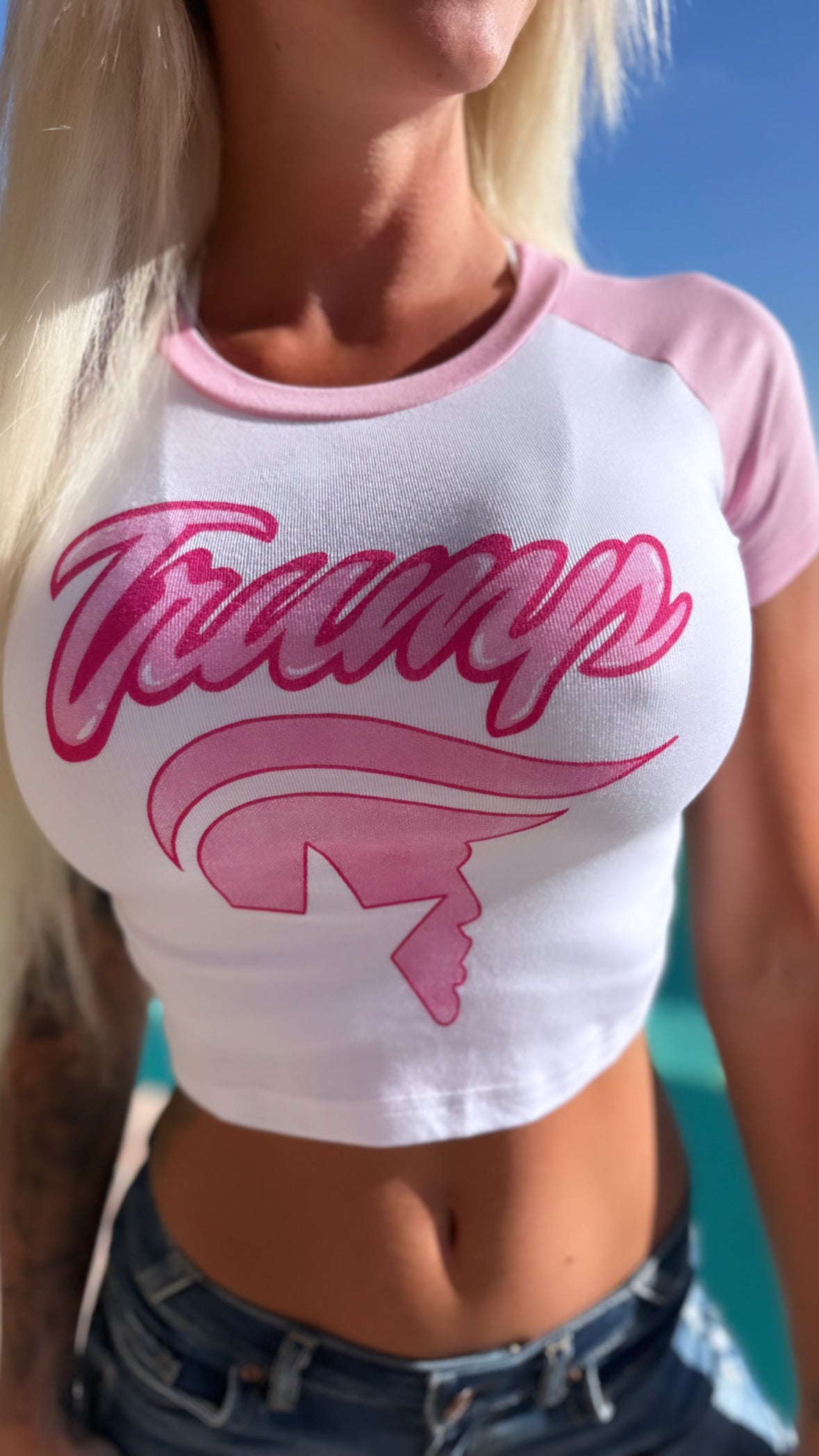 Cotton Candy Crop Tee