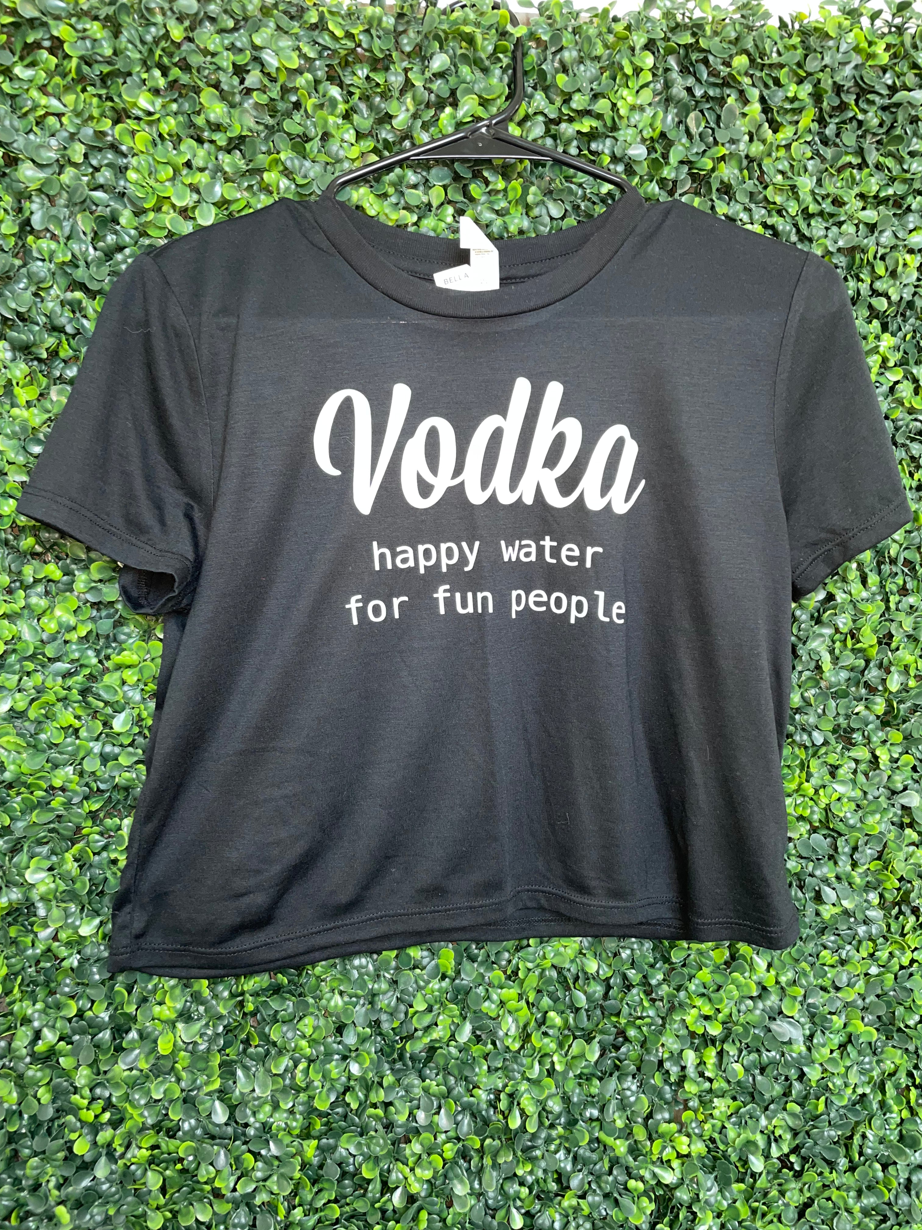 Vodka Happy Water For Fun People // Crop